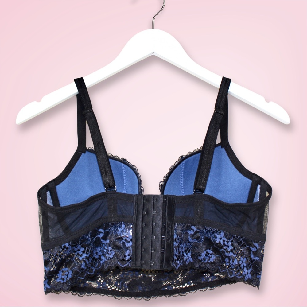 Adore Me Blue Lace Bra - Picture 4 of 9